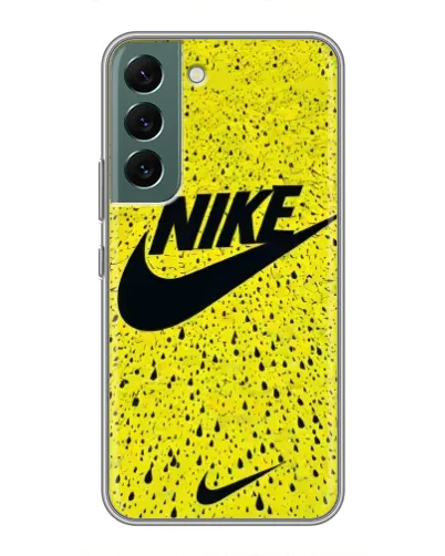 Чехол для Samsung Galaxy S22 Plus с картинкой «Желтый текстурный Nike» Чехол для Samsung Galaxy S22 Plus с картинкой «Желтый текстурный Nike»