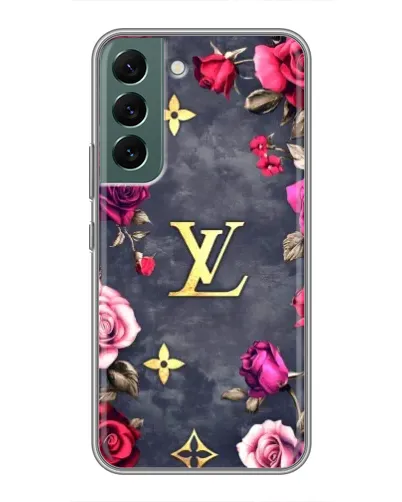 Чехол для Samsung Galaxy S22 Plus с картинкой «Цветочный Louis Vuitton»