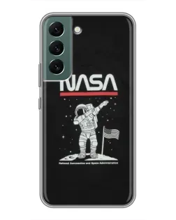 Чохол для Samsung Galaxy S22 Plus з картинкою «NASA — крокуємо по Місяцю» Чохол для Samsung Galaxy S22 Plus з картинкою «NASA — крокуємо по Місяцю»
