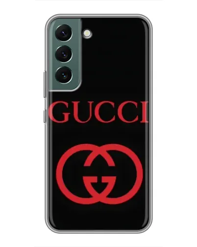 Чехол для Samsung Galaxy S22 Plus с картинкой «Gucci — красный логотип» Чехол для Samsung Galaxy S22 Plus с картинкой «Gucci — красный логотип»