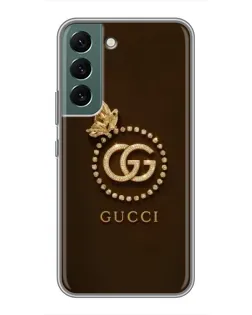 Чехол для Samsung Galaxy S22 Plus с картинкой «Gucci — золотая бабочка»