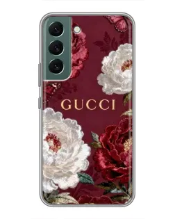Чехол для Samsung Galaxy S22 Plus с картинкой «Gucci — бордовые розы»