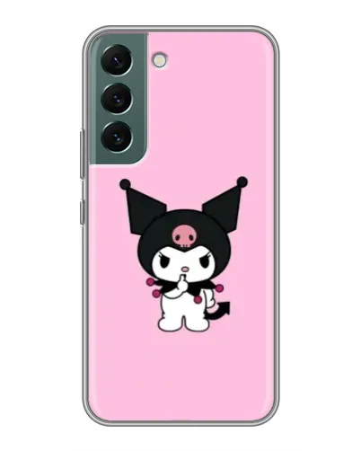 Чехол для Samsung Galaxy S22 Plus с картинкой «Kuromi — розовая нежность»
