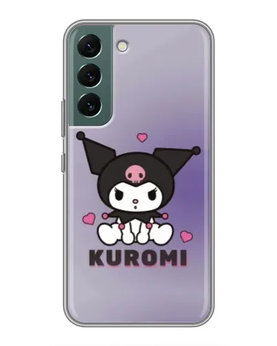 Чехол для Samsung Galaxy S22 Plus с картинкой «Kuromi — фиолетовый арт»