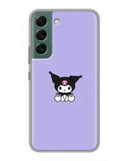 Чехол для Samsung Galaxy S22 Plus с картинкой «Kuromi — фиолетовый минимализм»