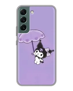 Чехол для Samsung Galaxy S22 Plus с картинкой «Kuromi с зонтиком»