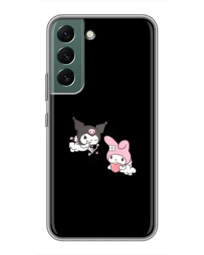 Чехол для Samsung Galaxy S22 Plus с картинкой «My Melody и Kuromi»