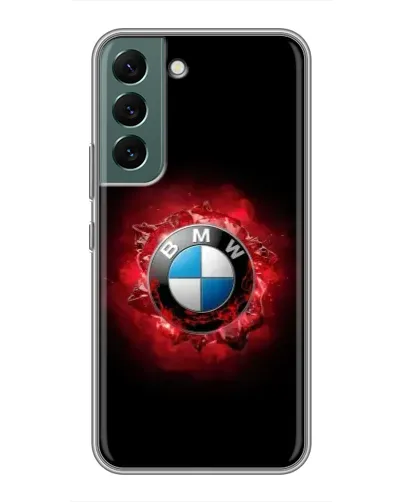 Чехол для Samsung Galaxy S22 Plus с картинкой «Логотип BMW — вспышка»