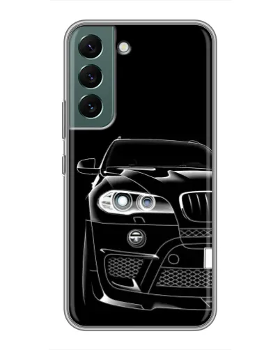 Чехол для Samsung Galaxy S22 Plus с картинкой «Темный силуэт BMW»