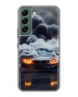 Чехол для Samsung Galaxy S22 Plus с картинкой «BMW в дыму» Чехол для Samsung Galaxy S22 Plus с картинкой «BMW в дыму»