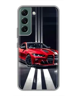Чехол для Samsung Galaxy S22 Plus с картинкой «Красная BMW на дороге» Чехол для Samsung Galaxy S22 Plus с картинкой «Красная BMW на дороге»