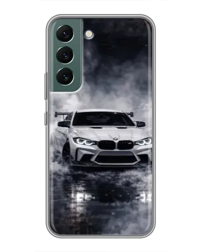 Чехол для Samsung Galaxy S22 Plus с картинкой «BMW сквозь туман»