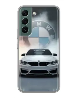 Чехол для Samsung Galaxy S22 Plus с картинкой «BMW в белом дыму» Чехол для Samsung Galaxy S22 Plus с картинкой «BMW в белом дыму»
