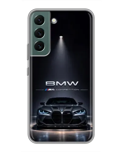 Чехол для Samsung Galaxy S22 Plus с картинкой «BMW сквозь ночной город» Чехол для Samsung Galaxy S22 Plus с картинкой «BMW сквозь ночной город»