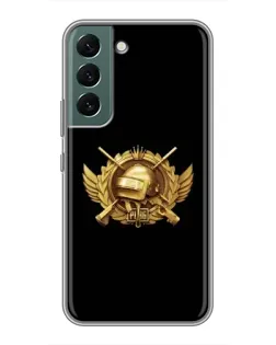 Чохол для Samsung Galaxy S22 Plus з картинкою «PUBG — помаранчевий градієнт»