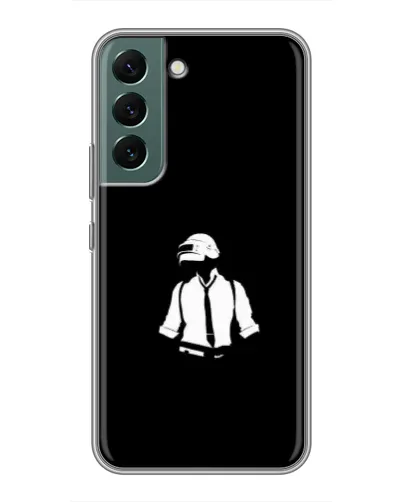 Чохол для Samsung Galaxy S22 Plus з картинкою «PUBG — білий шолом»
