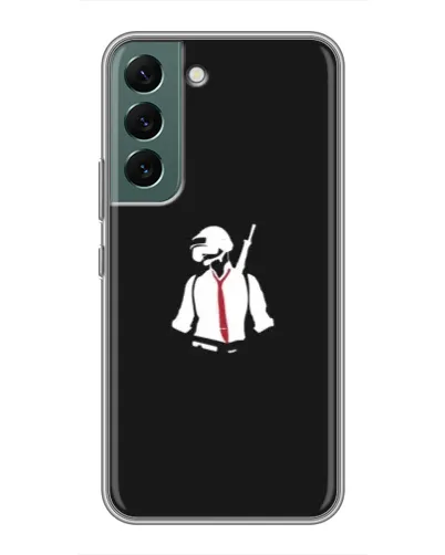 Чохол для Samsung Galaxy S22 Plus з картинкою «PUBG — силует воїна»