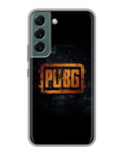 Чохол для Samsung Galaxy S22 Plus з картинкою «PUBG — золотий логотип»