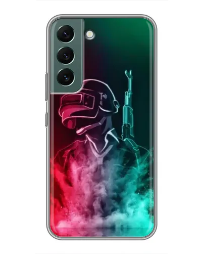 Чохол для Samsung Galaxy S22 Plus з картинкою «PUBG — вогняний воїн»