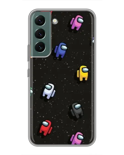 Чохол для Samsung Galaxy S22 Plus з картинкою «Космічний патерн Among Us»