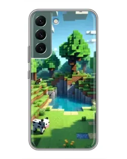 Чохол для Samsung Galaxy S22 Plus з картинкою «Minecraft літній день»