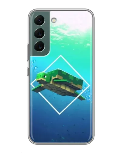 Чехол для Samsung Galaxy S22 Plus с картинкой «Черепаха Minecraft» Чехол для Samsung Galaxy S22 Plus с картинкой «Черепаха Minecraft»