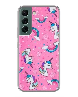 Чехол для Samsung Galaxy S22 Plus с картинкой «Unicorn паттерн розовый» Чехол для Samsung Galaxy S22 Plus с картинкой «Unicorn паттерн розовый»
