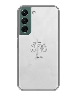 Чохол для Samsung Galaxy S22 Plus з картинкою «Івана 3:16 Хрест»