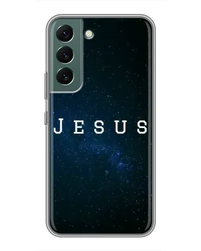 Чохол для Samsung Galaxy S22 Plus з картинкою «Зоряне небо Jesus» Чохол для Samsung Galaxy S22 Plus з картинкою «Зоряне небо Jesus»