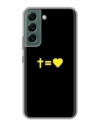 Чохол для Samsung Galaxy S22 Plus з картинкою «Серце та Хрест» Чохол для Samsung Galaxy S22 Plus з картинкою «Серце та Хрест»