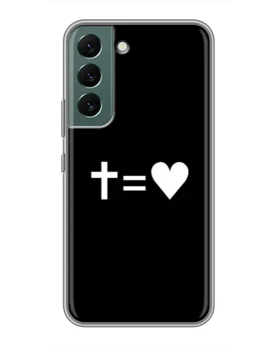 Чохол для Samsung Galaxy S22 Plus з картинкою «Хрест та Серце» Чохол для Samsung Galaxy S22 Plus з картинкою «Хрест та Серце»