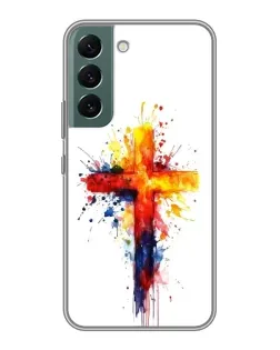 Чохол для Samsung Galaxy S22 Plus з картинкою «Акварельний хрест»