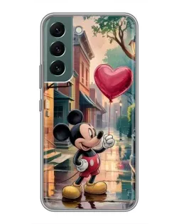 Чехол для Samsung Galaxy S22 Plus с картинкой «Микки и шарик-сердце»