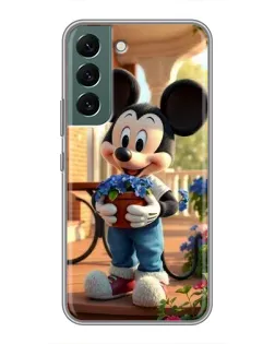 Чехол для Samsung Galaxy S22 Plus с картинкой «Микки садовод»