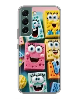 Чехол для Samsung Galaxy S22 Plus с картинкой «Цветные губки» Чехол для Samsung Galaxy S22 Plus с картинкой «Цветные губки»