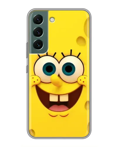 Чехол для Samsung Galaxy S22 Plus с картинкой «Губка Боб улыбка»