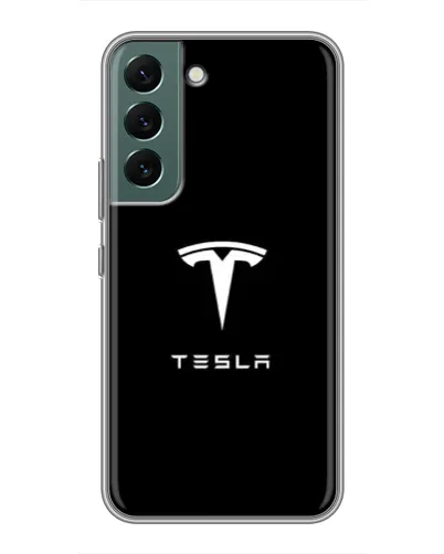 Чохол для Samsung Galaxy S22 Plus з картинкою «Tesla White Logo» Чохол для Samsung Galaxy S22 Plus з картинкою «Tesla White Logo»