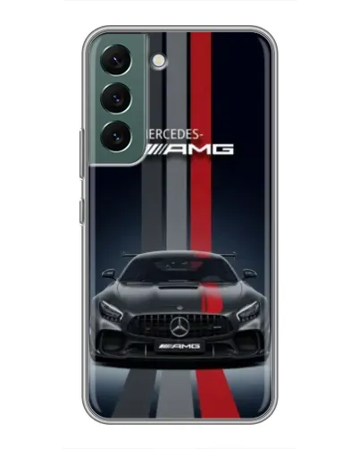 Чохол для Samsung Galaxy S22 Plus з картинкою «Mercedes — білий карбон» Чохол для Samsung Galaxy S22 Plus з картинкою «Mercedes — білий карбон»
