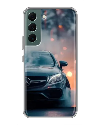 Чохол для Samsung Galaxy S22 Plus з картинкою «Mercedes — нічне місто» Чохол для Samsung Galaxy S22 Plus з картинкою «Mercedes — нічне місто»