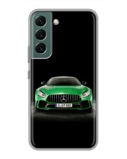 Чохол для Samsung Galaxy S22 Plus з картинкою «Mercedes — неоновий лого»