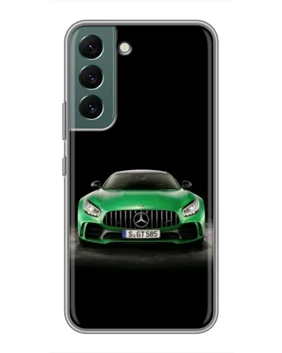 Чохол для Samsung Galaxy S22 Plus з картинкою «Mercedes — неоновий лого» Чохол для Samsung Galaxy S22 Plus з картинкою «Mercedes — неоновий лого»