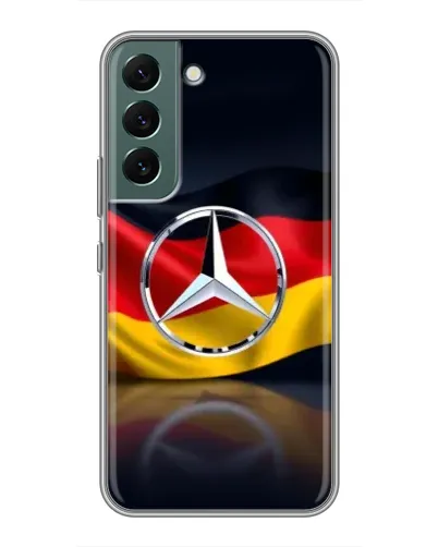 Чохол для Samsung Galaxy S22 Plus з картинкою «Mercedes — прапор Німеччини» Чохол для Samsung Galaxy S22 Plus з картинкою «Mercedes — прапор Німеччини»