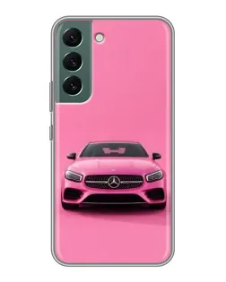 Чехол для Samsung Galaxy S22 Plus с картинкой «Розовый Mercedes AMG»