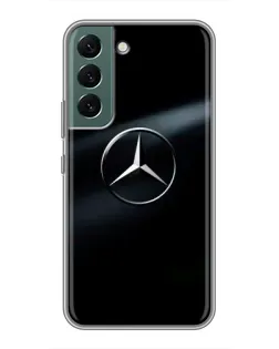 Чехол для Samsung Galaxy S22 Plus с картинкой «Mercedes на металле»