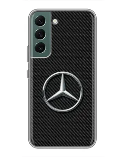 Чехол для Samsung Galaxy S22 Plus с картинкой «Карбоновый Mercedes стиль»