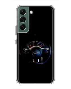 Чохол для Samsung Galaxy S22 Plus з картинкою «Салон Audi — кермо» Чохол для Samsung Galaxy S22 Plus з картинкою «Салон Audi — кермо»