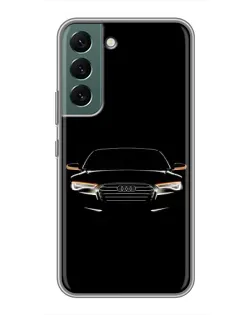 Чохол для Samsung Galaxy S22 Plus з картинкою «Audi — нічний контур»