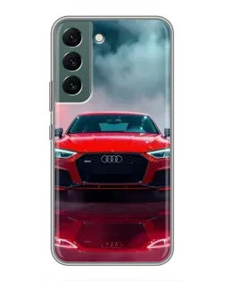 Чохол для Samsung Galaxy S22 Plus з картинкою «Audi RS — червоний стиль»