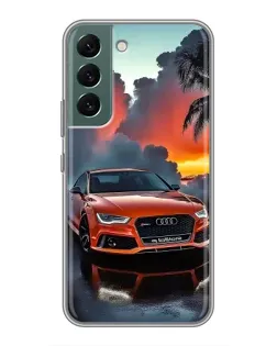 Чохол для Samsung Galaxy S22 Plus з картинкою «Audi — захід сонця»