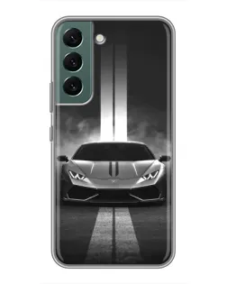 Чехол для Samsung Galaxy S22 Plus с картинкой «Lamborghini симметрия дорог»